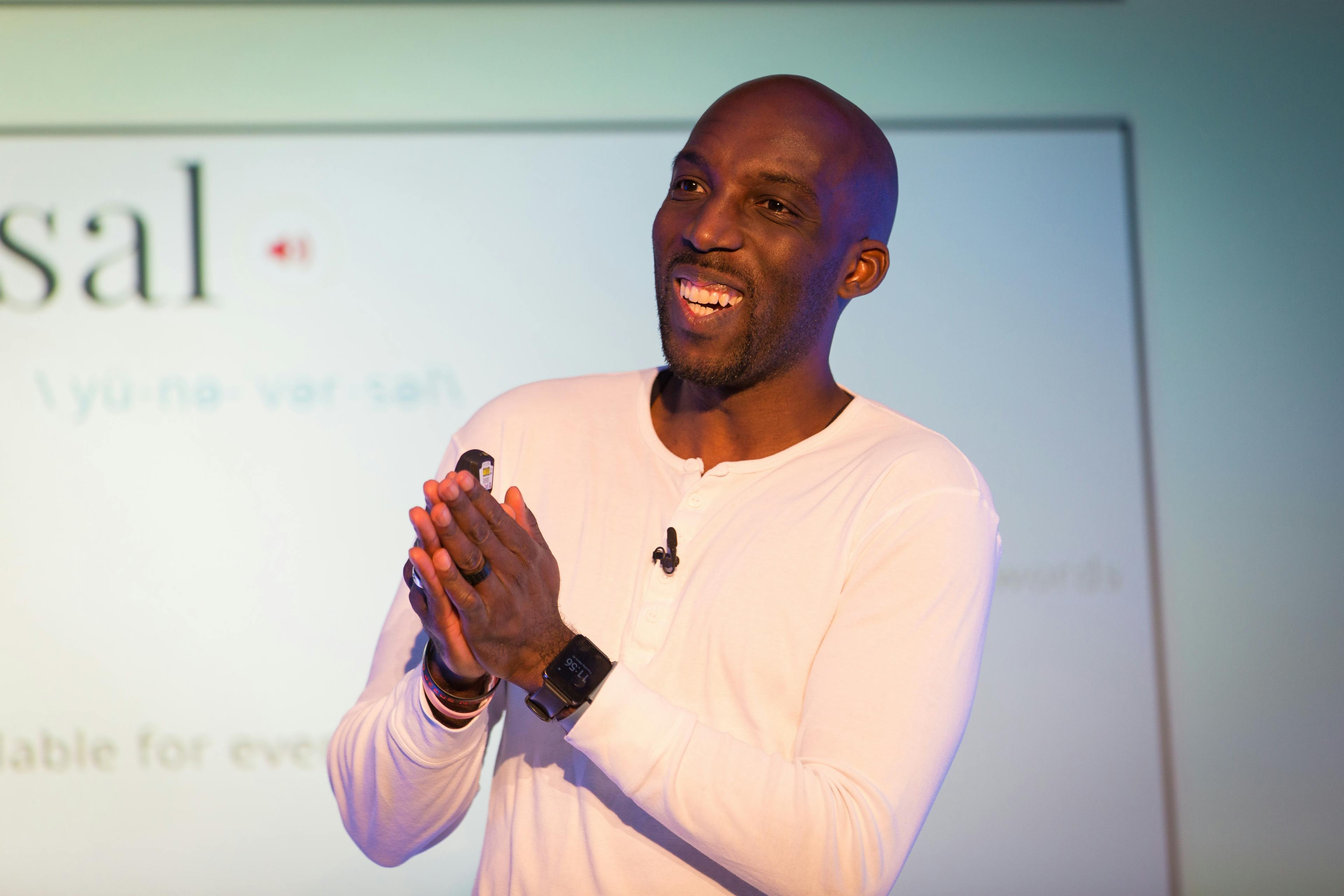 Ben Ilegbodu speaking at Render Conf 2017